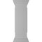 Ekena Millwork 12"W x 40"H Straight Newel Post with Panel, Flat Capital & Base Trim (Installation kit included) NWL12X40SPF0B0 - alternate 1